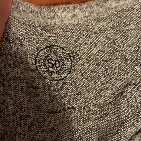 grey quarter button up long sleeve - Picture 3 of 3